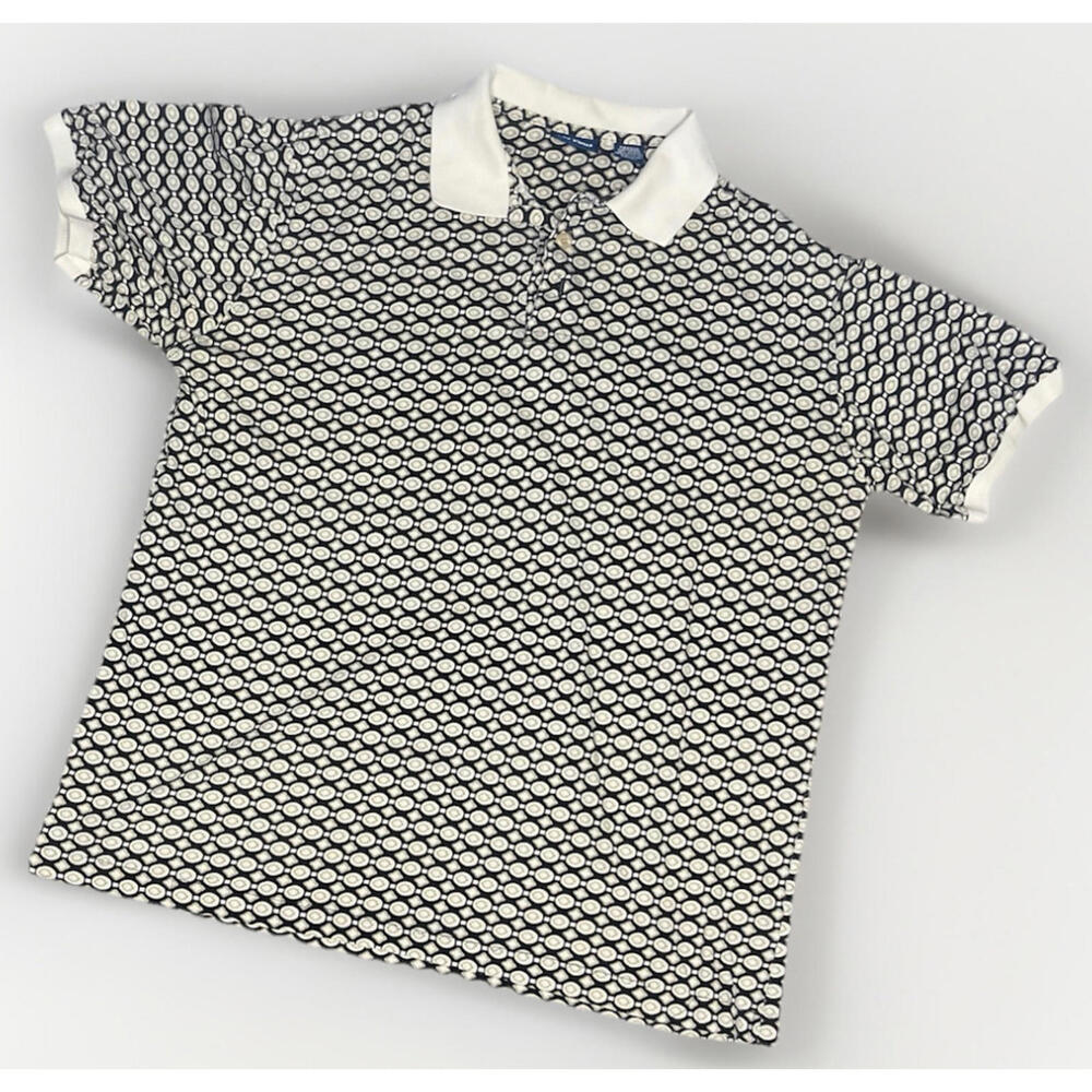 Par Four Retro Geometric Golf Polo Shirt Medium